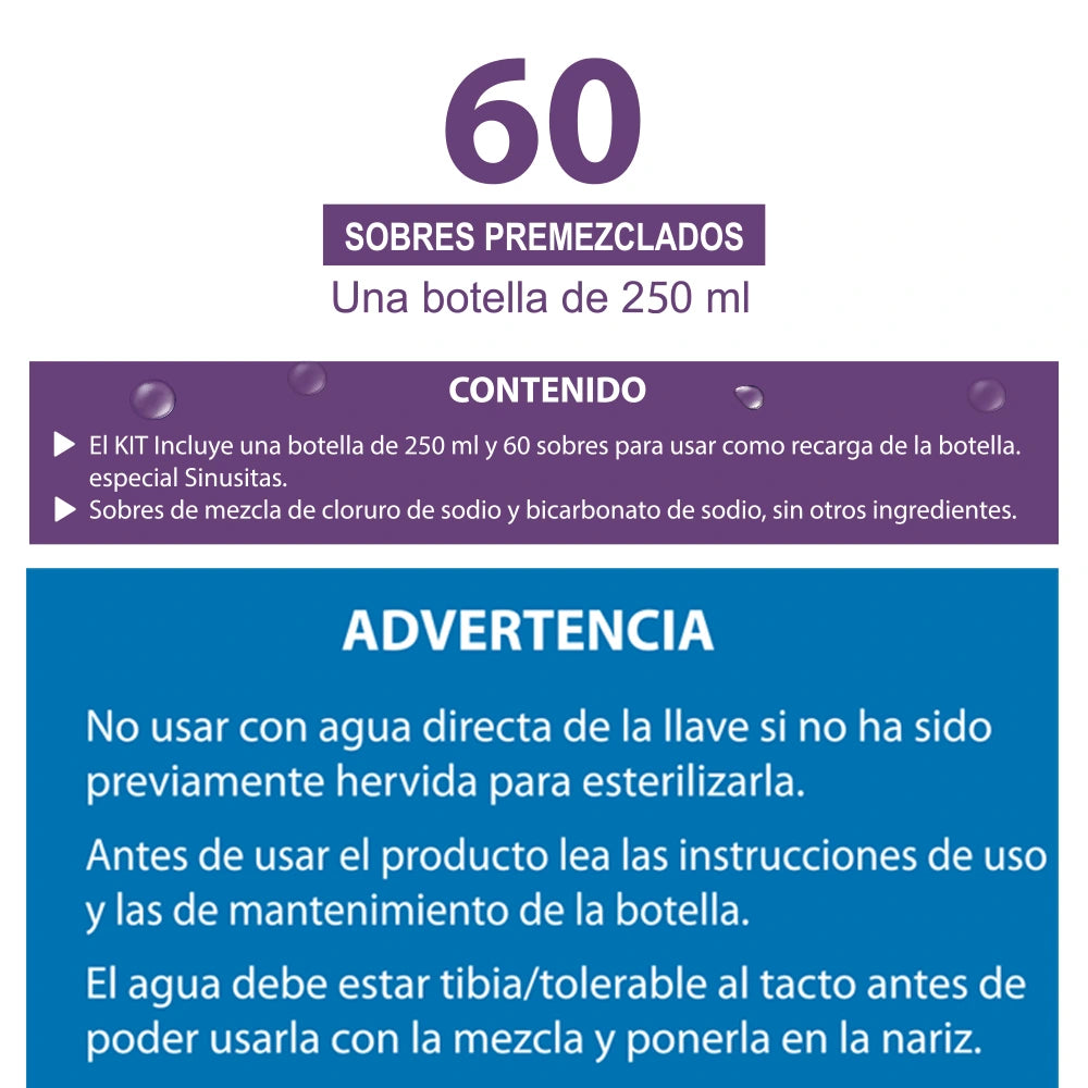 Sinusitas Kit Botella + 60 sachets
